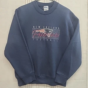 Herren Large New England Patriots Football Navy Blau Sweatshirt Vintage ProPlayer - Bild 1 von 16