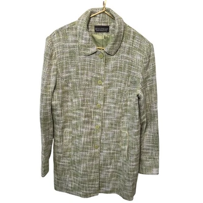 Dialogue Women's Green Tweed Jacket Size M Career Business Casual - Image 1 of 3