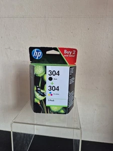 Genuine HP 304 Combi pack - 304 colour and 304 black std. (D1) - Photo 1/6