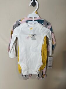 Carters Baby Pink Girl 3 Piece Bodysuit And Footies. New 9 Months