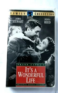 Its a Wonderful Life (VHS, 1996, Frank Capra's Original Uncut Version-Clam Case) - Picture 1 of 2