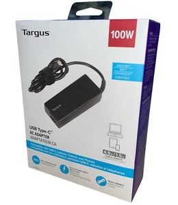 Targus 100W USB Type-C AC Adapter 4.9ft/1.5m Cable Length - APA108BT - Picture 1 of 4