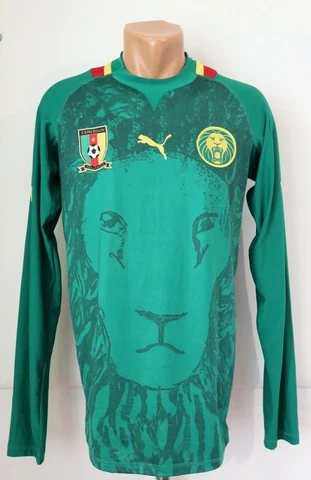 CAMEROON 2012/2013 HOME FOOTBALL SHIRT SOCCER JERSEY LONG SLEEVE PUMA MEN'S XL Cover