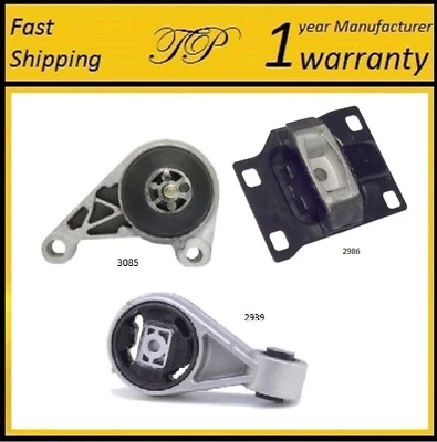 3 PCS MOTOR & TRANS MOUNT FOR 2002-2003 Ford Focus 2.0L DOHC SVT Hatchback - Image 1 of 4