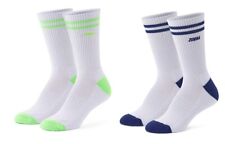 Zumba Happy High Socks - Wear It Out White ~ 2 Pack! ~ New! Free Shipping!