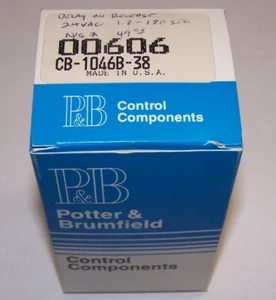 POTTER & BRUMFIELD CB-1046B-38 TIME DELAY 240VAC ADJUSTABLE RELAY  NEW *20 - Picture 1 of 3