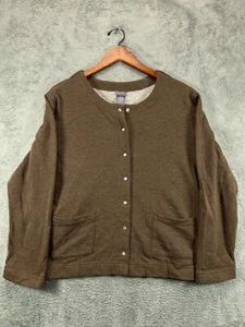 Laura Scott Jackets Womens Large Brown Sherpa Lined Jackets Pearl Snaps Western - Picture 1 of 6