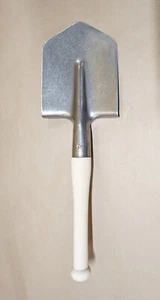 100% Titanium Lightweight Large Shovel Durable Sharp Edges Solid Wood 10" Handle - Picture 1 of 10