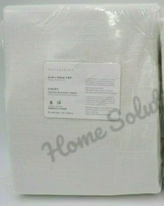 Pottery Barn Emery Blackout Lined Drape Panels Curtain Ivory 50x 96" #A1230 - Picture 1 of 5