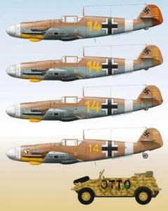 Calcomanía realista 1/48 Messerschmitt Me 109 Pt 7 Tamiya Hasegawa Zvezda - Imagen 1 de 3