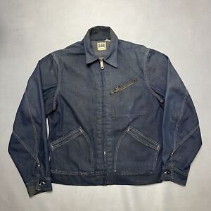 Vintage LEE 91-B Denim Work Chore Jacket Coat USA Made Jelt Union