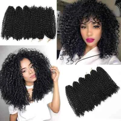 New Synthetic Crochet Braiding Hair Extension Afro Curl Short Passion Twist Hair - Image 1 of 4