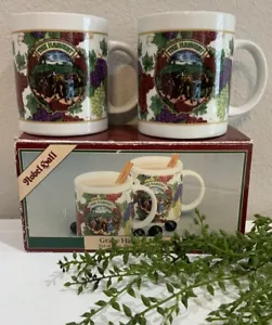 Vtg Nobel Hall Ceramic Grape Harvest Coffee Tea Mug Cup 10 Oz Orig Box NOS Set - Picture 1 of 11