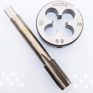 US Stock HSS M12 x 1mm Tap & M12 x 1.0mm Die Metric Thread Left Hand - Picture 1 of 4