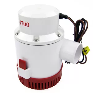 12V 4700 GPH Bilge Pump Boat Marine Yacht Submersible Water Pump - Picture 1 of 5