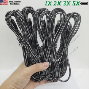 1-5Pack 10ft USB C/Type C Fast Charger Cable Charging Cord For Samsung S8 S9 S10 - Picture 1 of 11