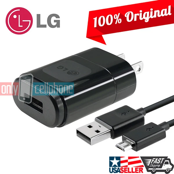 Оригинальное домашнее настенное зарядное устройство LG 1,2 А кабель передачи данных Micro USB для LG G4 G3 Flex от оригинального производителя оборудования - Изображение 1 из 4