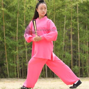 Vestido para mujer estilo tai chi uniforme Wushu kung fu wing chun artes marciales traje - Imagen 1 de 11