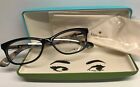 Kate Spade Angelisa Eyeglass Frame 0S0t Blk/Wht 53Mm Authentic With Case & Cloth