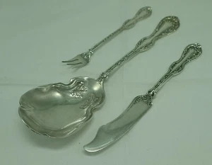 Paragon OAK ROYAL OAK 1906 Art Nouveau berry shell butter knife shrimp fork - Picture 1 of 5