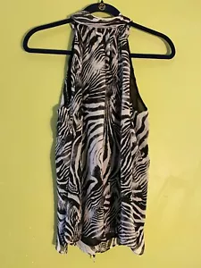 Top de mujer Ramy Brook cebra lori color talla SM Y MED cuello de tortuga gi3 - Imagen 1 de 11