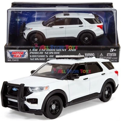 1/43 2022 FORD EXPLORER ПОЛИЦЕЙСКИЙ ПЕРЕХВАТЧИК УТИЛИТА БЕЛАЯ СВЕТОВАЯ ПАНЕЛЬ Motormax 79496 - Изображение 1 из 4