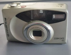 Fujifilm Zoom Date 60 Silver 35mm Auto Focus Point & Shoot Film Camera Un-Tested - Picture 1 of 9