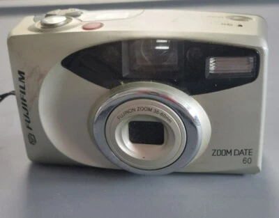 Fujifilm Zoom Date 60 Silver 35mm Auto Focus Point & Shoot Film Camera Un-Tested - Image 1 of 4