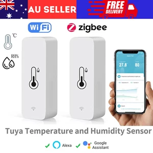 Tuya WiFi/ Zigbee Temperature Humidity Sensor Thermometer Hygrometer Smart Home - Picture 1 of 10