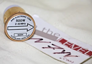 Bird 43 500H Wattmeter Element Slug 500W 2-30 MHz + GUARANTEED + SHIPPED FREE - Zdjęcie 1 z 2