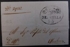 1803 Italy Folded Prefect Dept of Mella Letter sent from Brescia to Matova