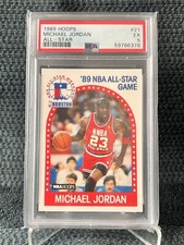 MICHAEL JORDAN 1989 HOOPS PSA 5 #21 NBA ALL STAR GAME CHICAGO BULLS
