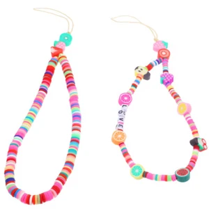2 Pcs String Hanging Cord Camera Wrist Lanyard Short Phone Chain - Zdjęcie 1 z 12