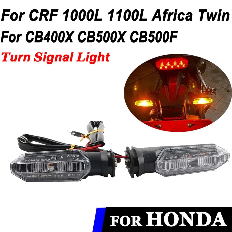 For HONDA CRF1100L CRF1000L Africa Twin CB400X 500X 500F LED Turn Signal Light - Imagem 1 de 4