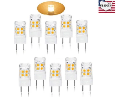10X G8 LED Bulbs Base Bi-Pin 20W T4 JCD Under Cabinet Puck Lighting Replacements - Image 1 of 4