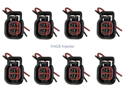 Juego de 8 coletas inyectoras de combustible para Bosch EV6 / EV14 USCAR FORD GMC [EV6F-8] Foto 1 de 3