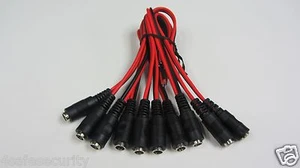 100 x CCTV Female Power Pigtails Plug Lead Cord Wire RG59 Coax For CCTV Camera - Picture 1 of 1