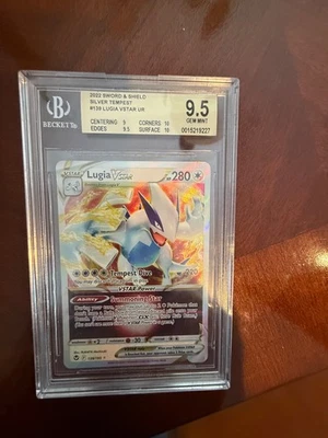 2022 Sword & Shield Silver Tempest #139 Lugia VStar UR BGS 9.5 - Image 1 of 2