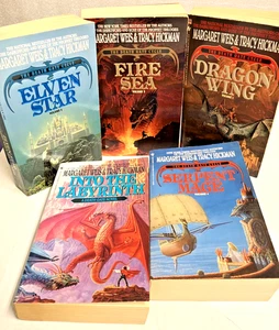 Lot Of 5 Death Gate Cycle Novels by Weis /Hickman:  1 2 3 4 _ 6 of Series - Picture 1 of 20