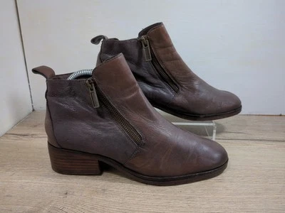 Cole Haan Ankle Boots- Size 4.5 UK- Double Zip- Quality Leather - Image 1 of 4