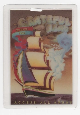 Grateful Dead Backstage Pass 1991 Vintage Ticket Concert All Access Tour Pass - Image 1 of 2