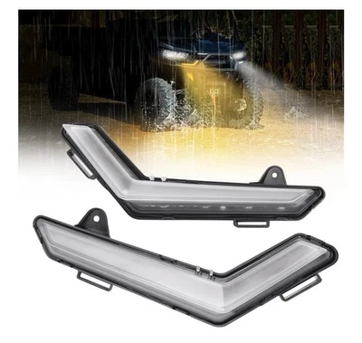 Luces diurnas LED DRL intermitentes con luz blanca amarilla para Can-Am Foto 1 de 4