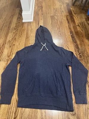 Sudadera con capucha J.Crew para hombre vintage polar cuarto abotonada bolsillo azul marino talla pequeña Foto 1 de 4