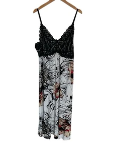 Camisón Soma Cool Nights XL Negro Babydoll Sexy Romántico Femenino Encaje - Imagen 1 de 6