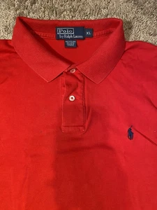 Polo Ralph Lauren Mens Size XL Red Work Dress School Shirt - Picture 1 of 9