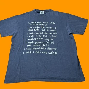 Vintage Imagine That I Wish Men T Shirt One Size 1992 Los Angeles Art Shirt - Picture 1 of 10