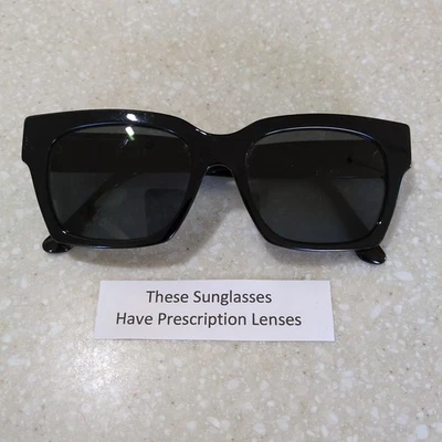 Gafas de sol Jimmy Choo marco solo JO/S NS89O negro/brillante cuadrado Italia 52-18-145 Foto 1 de 4