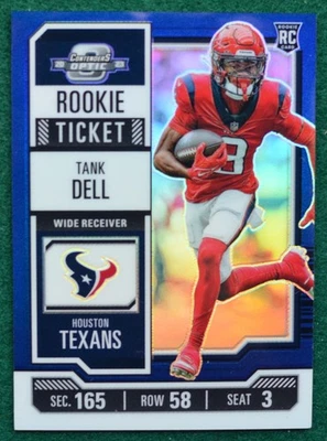 Tank Dell rookie card Mint 2023 Contenders Optic Rookie Ticket Texans RC #01/99! - Image 1 of 2