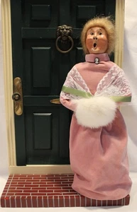 Vintage Byers Choice Ltd.. Damen mit Fellmuff Caroler ~ 1987 ~ signiert ~ - Bild 1 von 8