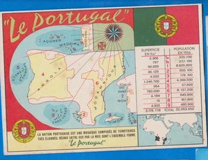 Portugal, Colonial Empire, Angola, Mozambique, Timor, Macau old map postcard - Picture 1 of 2